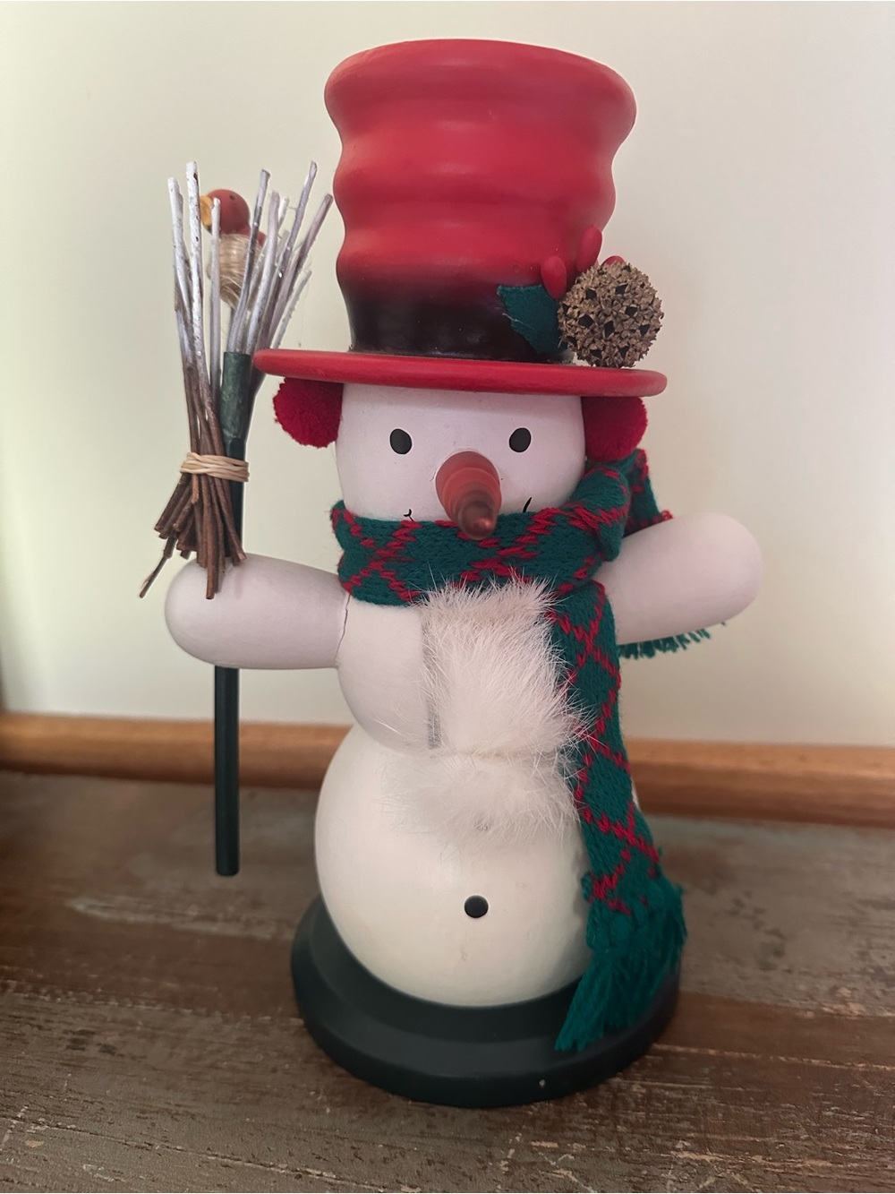 1994 Snowman wooden vintage Nutcracker Village